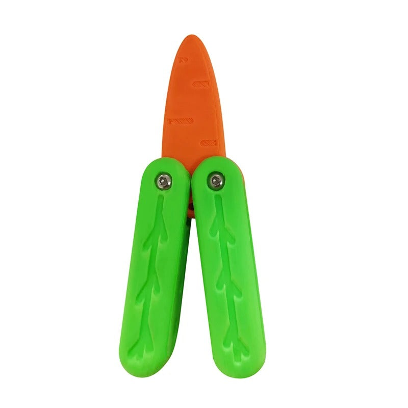 Carrot Butterfly Knife Fidget Toy